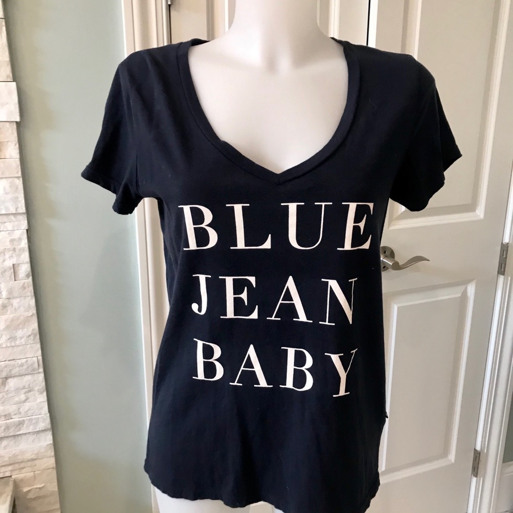 Sol Angeles navy graphic tee. Worn only once